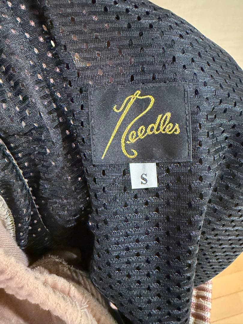 Needles ベージュ ストライプ ジャージ S