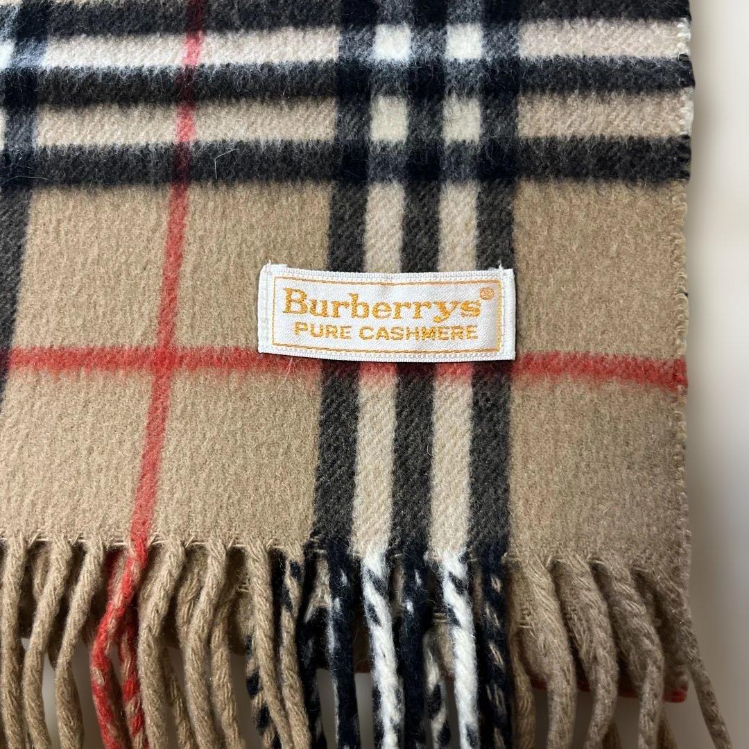 極美品✨バーバリー　カシミヤ100 ノバチェック　マフラー