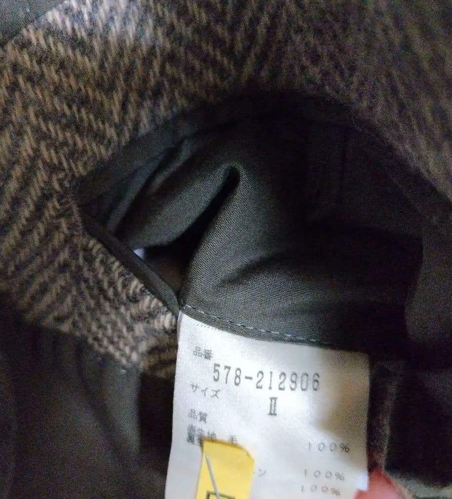 MARGARET HOWELL　ウール混　ヘリンボーン　コート