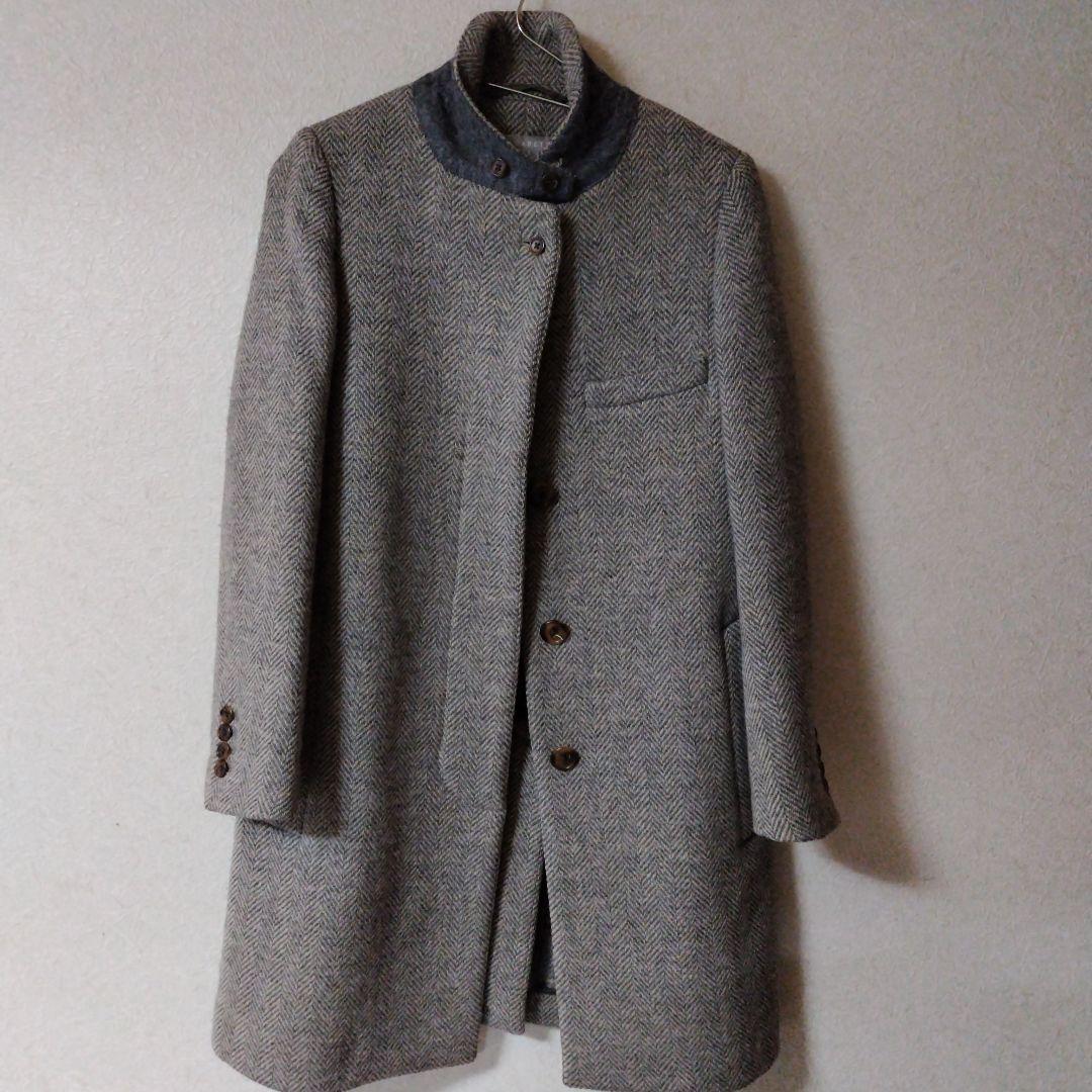 MARGARET HOWELL　ウール混　ヘリンボーン　コート