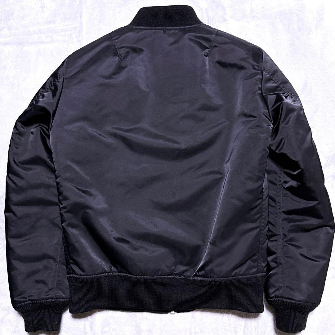 【未使用級】MR.GENTLMAN ブルゾン 裏地総柄 ナイロン 黒 メンズ