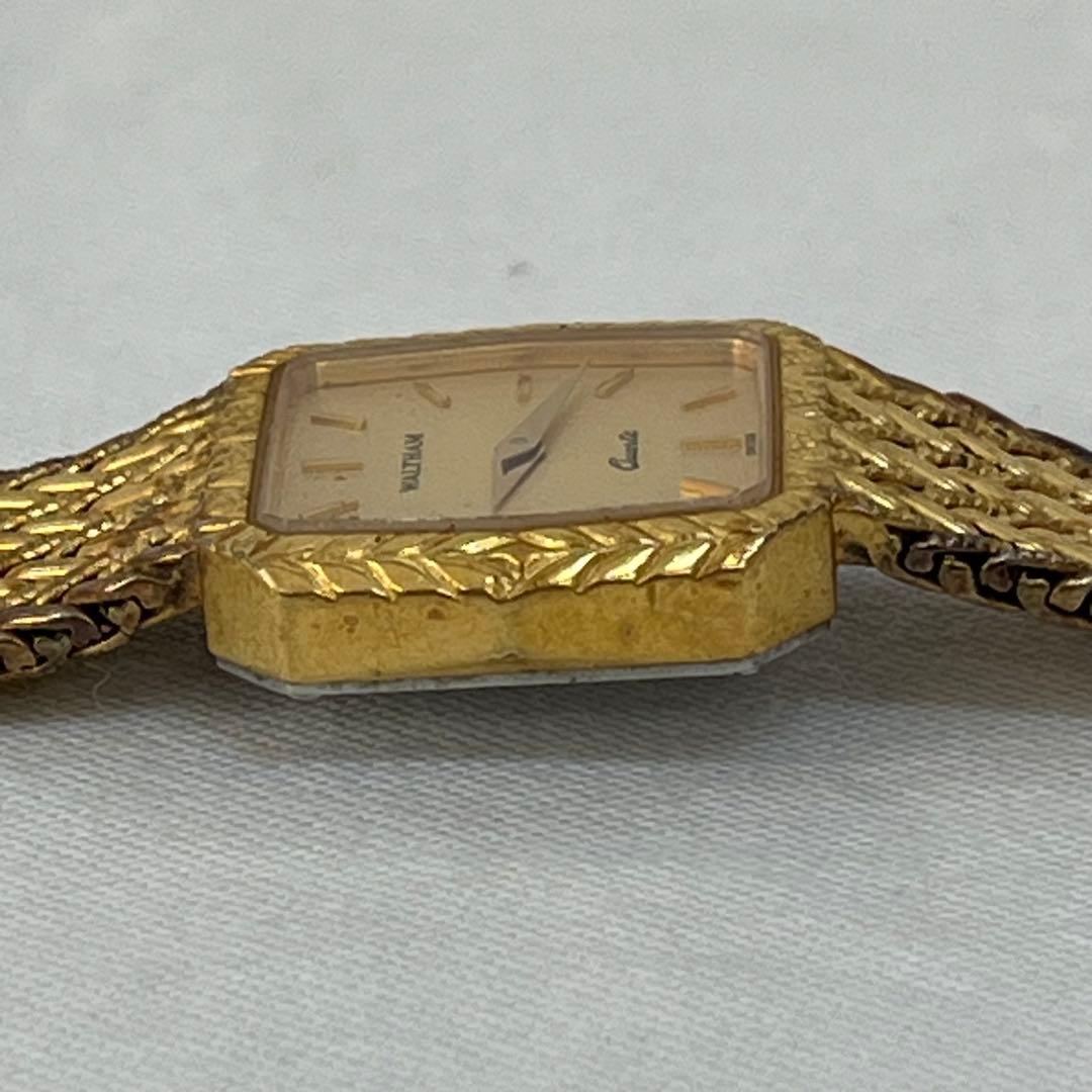 【0119A16】WALTHAMヴィンテージレディースゴールド腕時計　不動