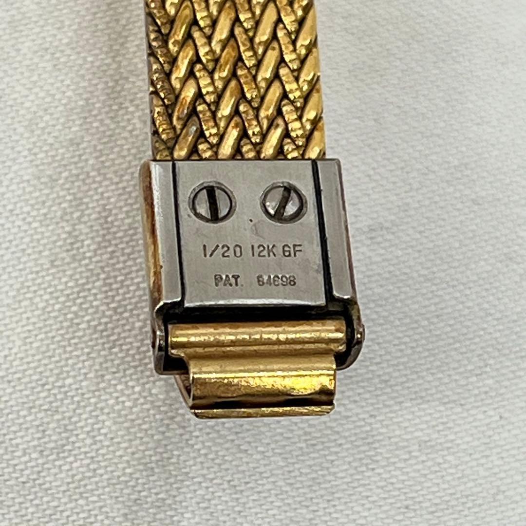 【0119A16】WALTHAMヴィンテージレディースゴールド腕時計　不動