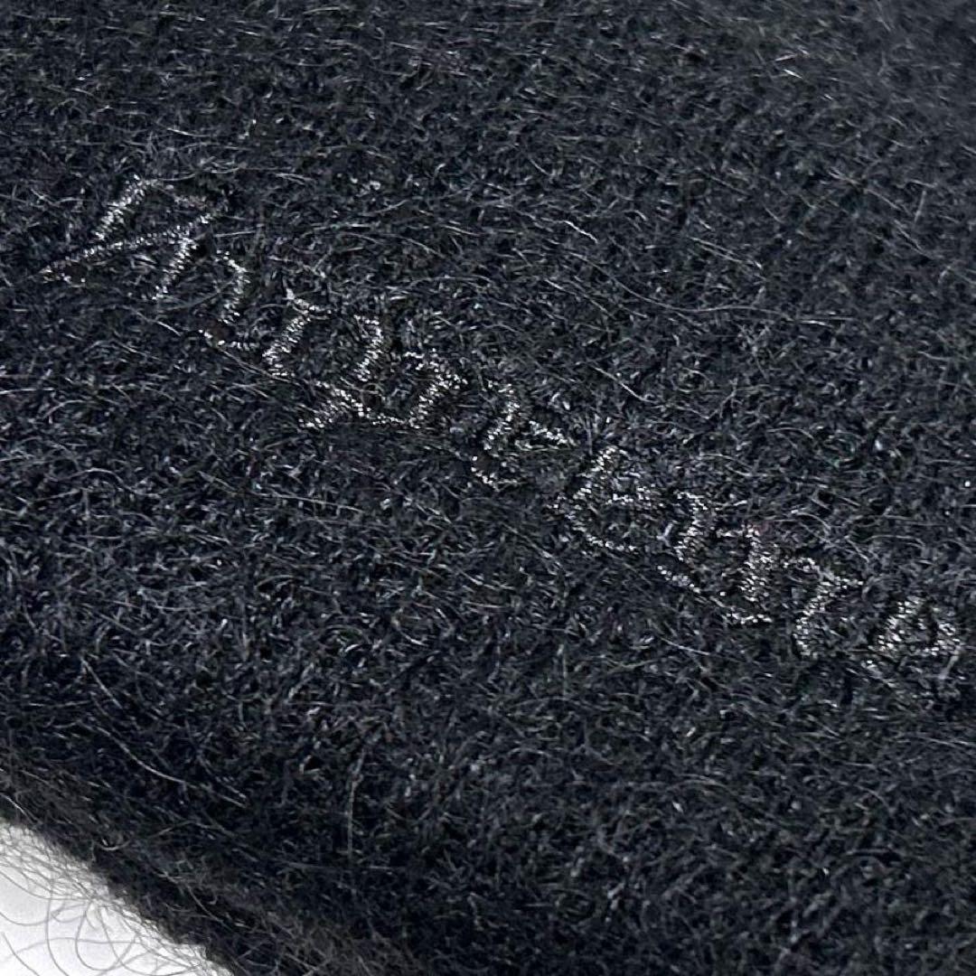 SUPREME ブラック モヘアビーニー