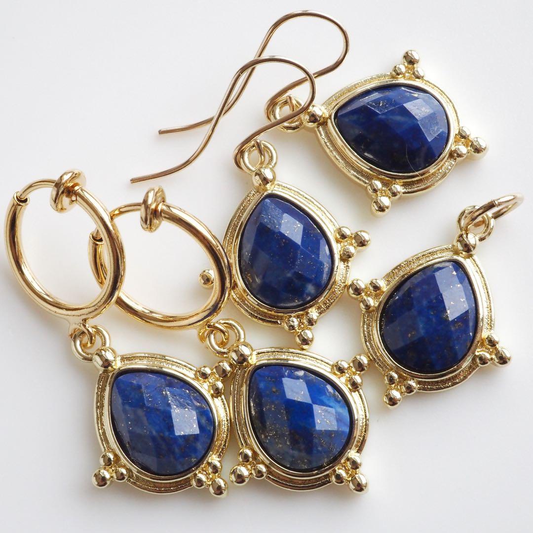 【Noel】天然シリシャスシスト×ジルコニアの大粒ネックレストップ