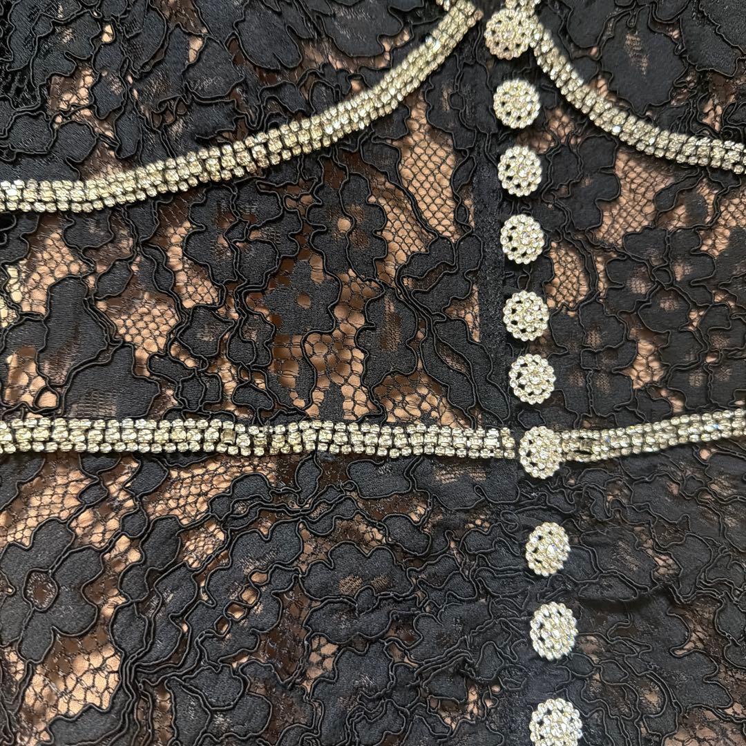 セルフポートレート　ワンピース　ドレス　レース　ラインストーン　Mサイズ　美品。