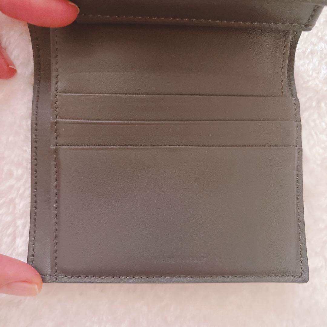 CELINE グレー/ピンク 二つ折り財布
