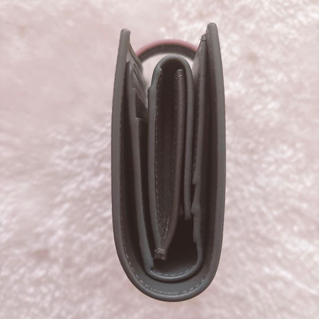 CELINE グレー/ピンク 二つ折り財布