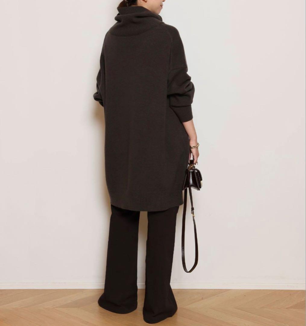 Light タートルネックニットワンピース