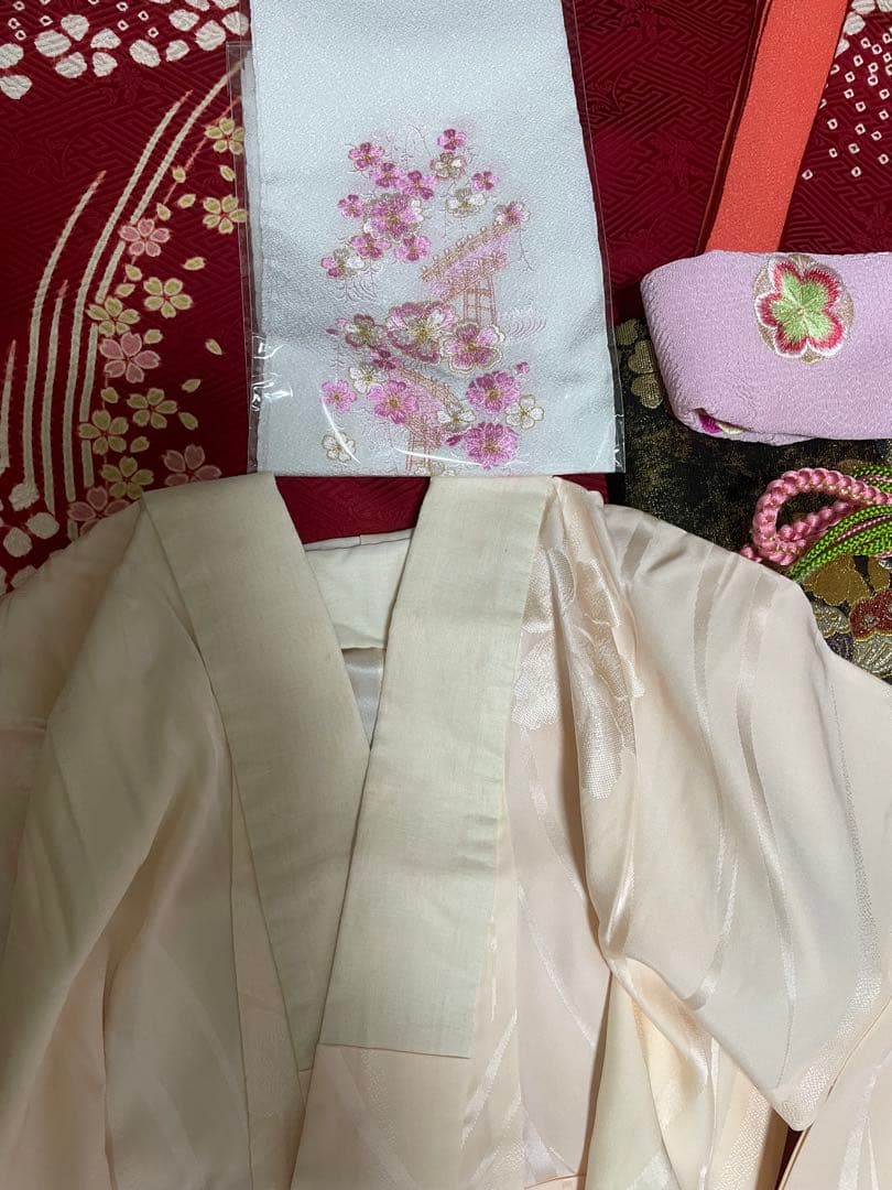 一度着美品　正絹　振袖一式セット　フルセット　成人式　結婚式　卒業式　トールOK