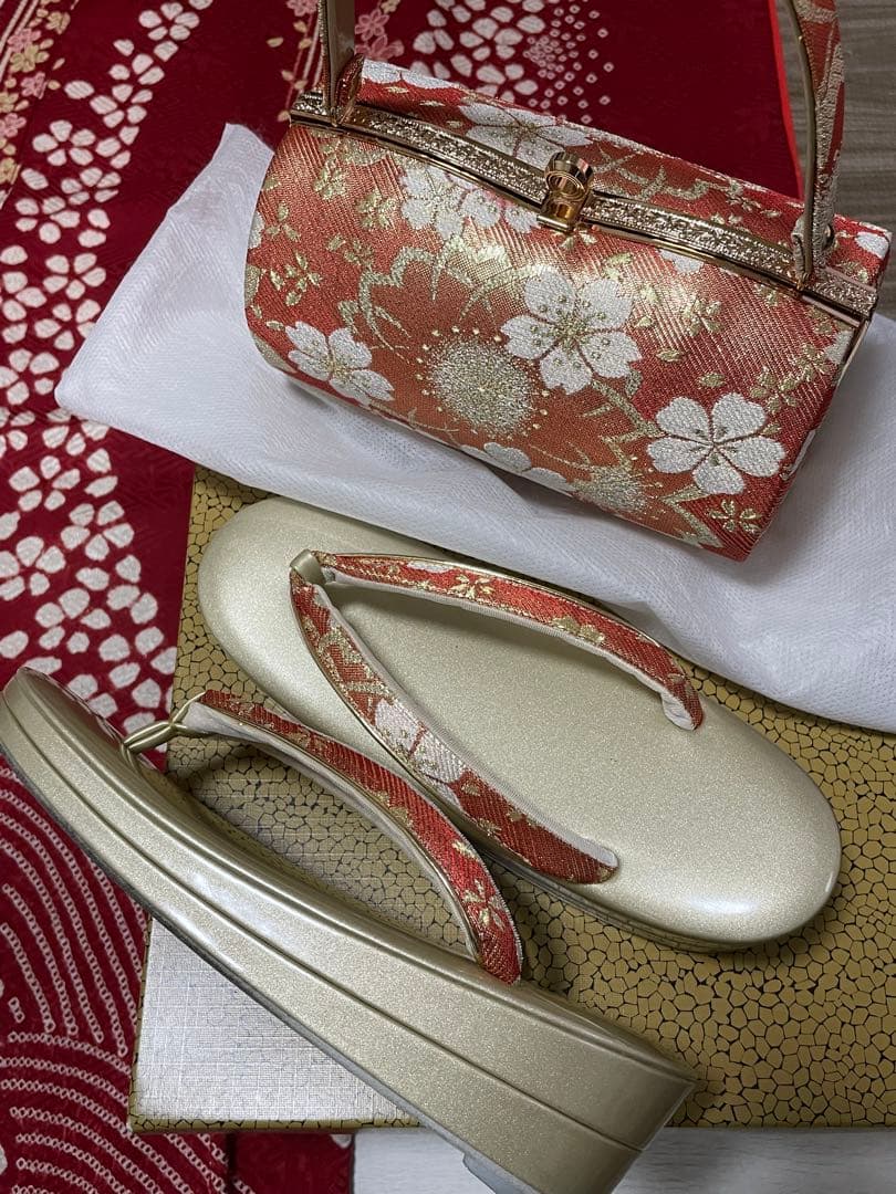 一度着美品　正絹　振袖一式セット　フルセット　成人式　結婚式　卒業式　トールOK