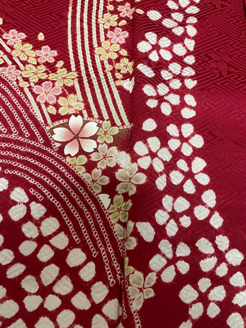 一度着美品　正絹　振袖一式セット　フルセット　成人式　結婚式　卒業式　トールOK