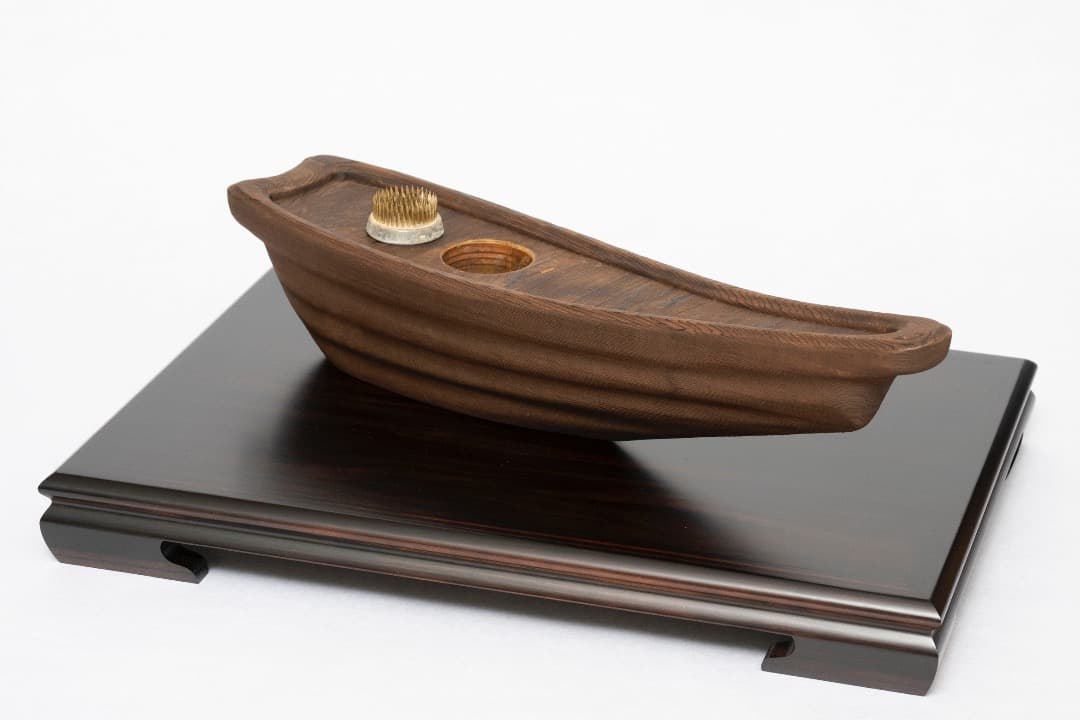 v*e様 華道具 木製 池坊 泊舟 舟形花器