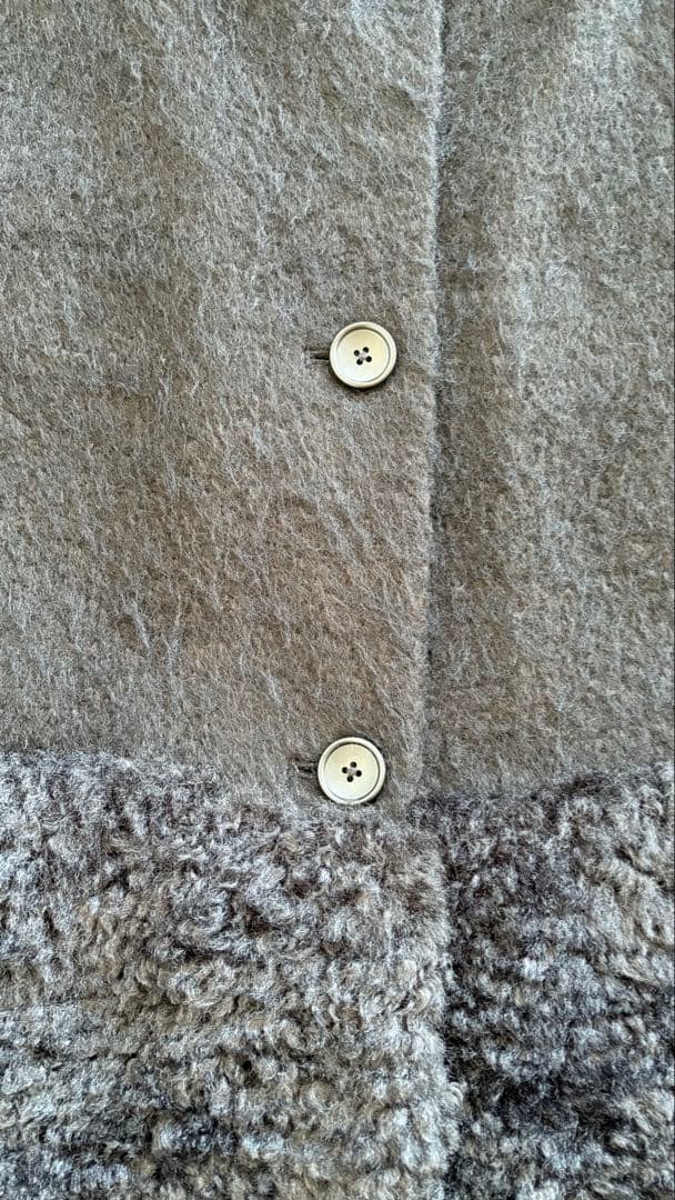 gypsohila ウールモヘアテディベスト　黒