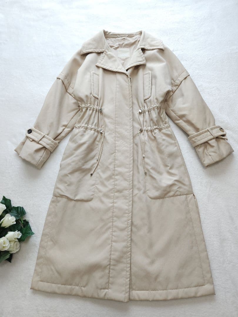 MaxMara 高級ロングコート 美品 フードファー着脱可能 26万