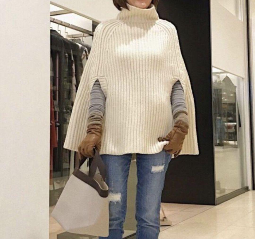 マディソンブルー ニットポンチョ MADISONBLUE