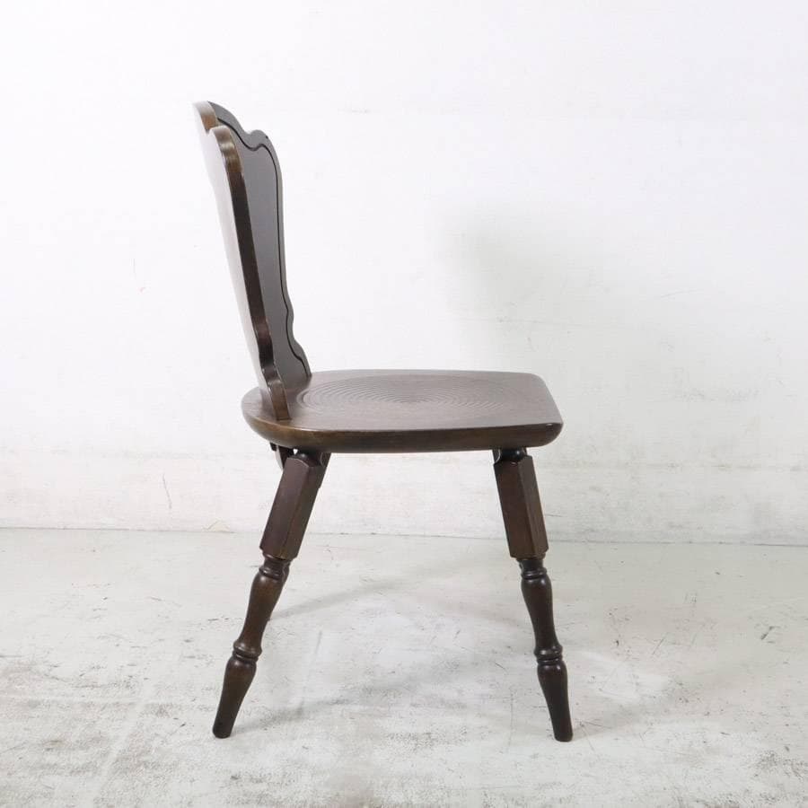 2の1 まとめ英国アンティーク調 ダイニングチェア オーク無垢