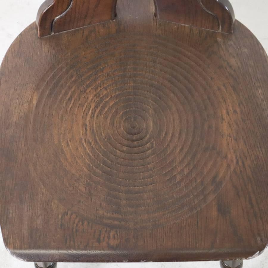 2の1 まとめ英国アンティーク調 ダイニングチェア オーク無垢