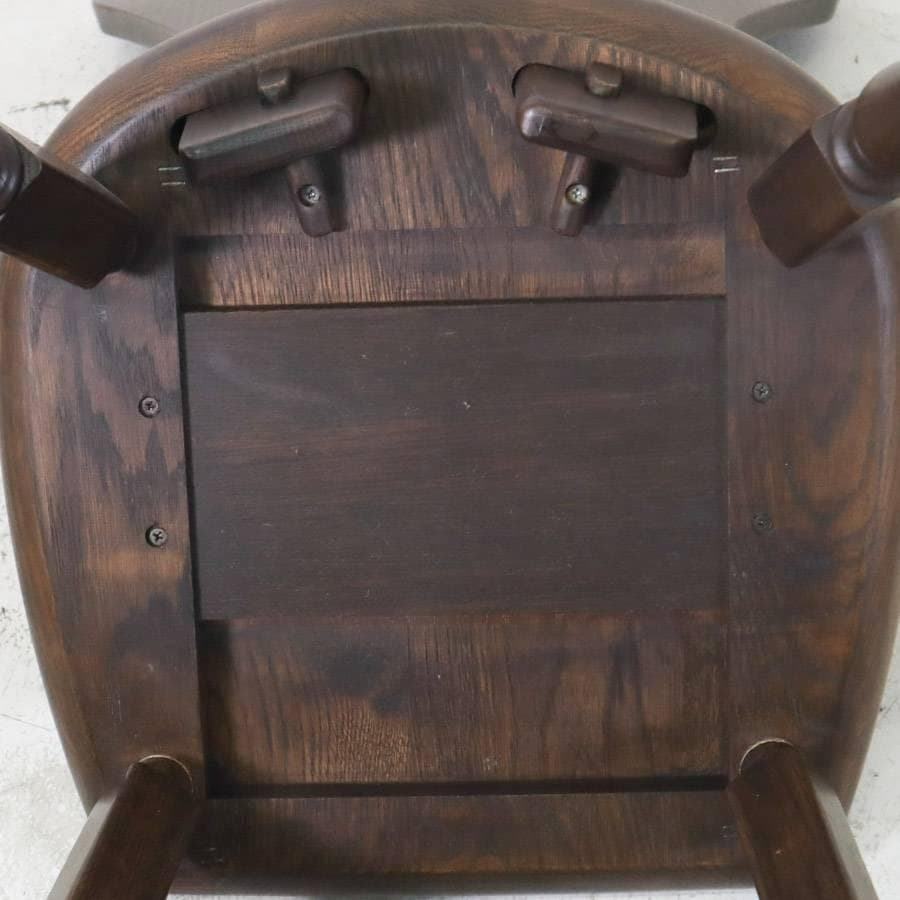 2の1 まとめ英国アンティーク調 ダイニングチェア オーク無垢