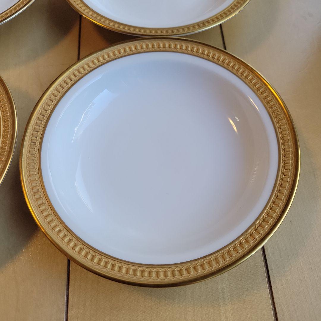 大倉陶園❻　クラウンエンボス　フルーツ皿4枚