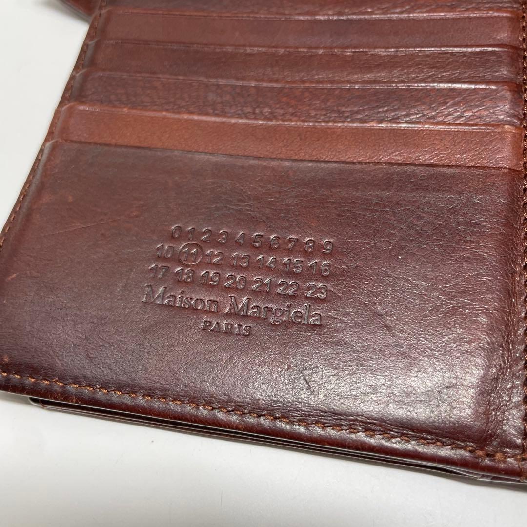 ま*つ様 MAISON MARGIELA ブラウン 二つ折り財布 カードポケット