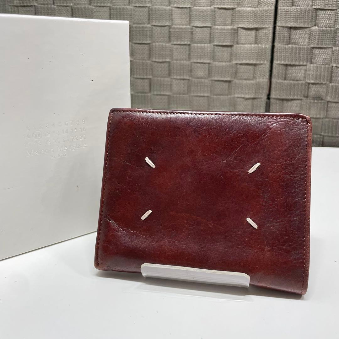 ま*つ様 MAISON MARGIELA ブラウン 二つ折り財布 カードポケット