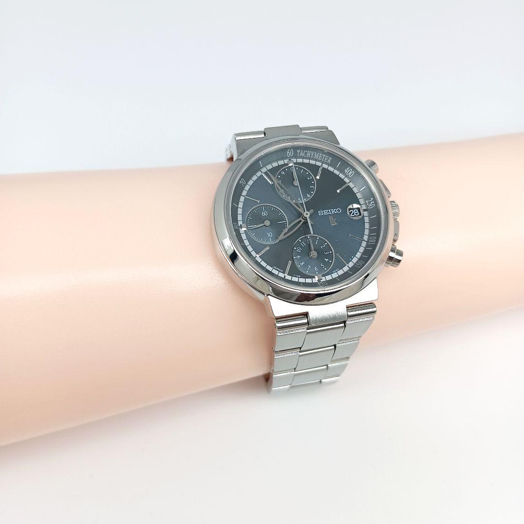 【極美品 クロノグラフ】セイコー　ルキア　レディース腕時計　aB9K-1