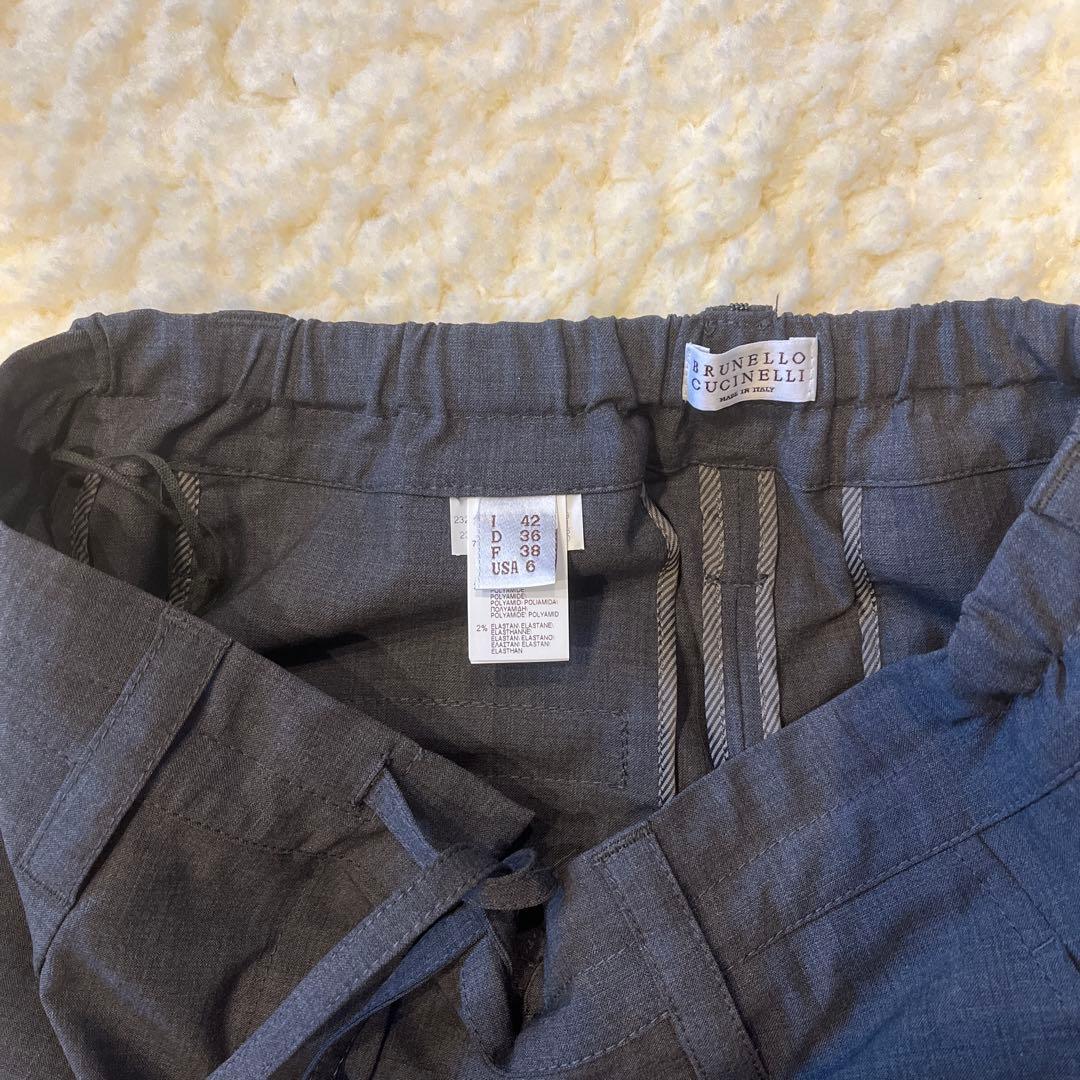 ブルネロクチネリウールカーゴパンツ