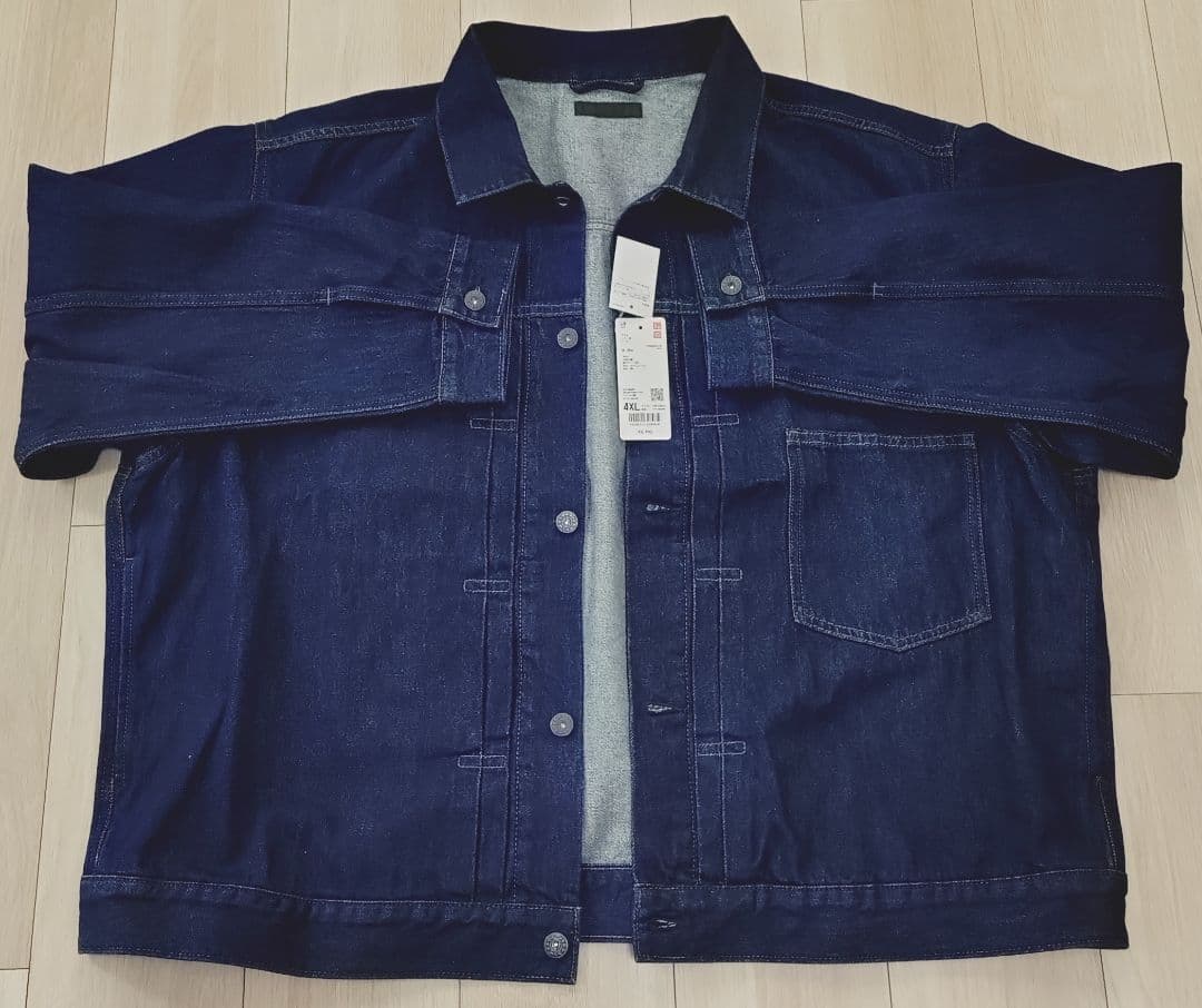 【新品未使用】ユニクロ　デニム　トラッカージャケット 4XL 濃紺