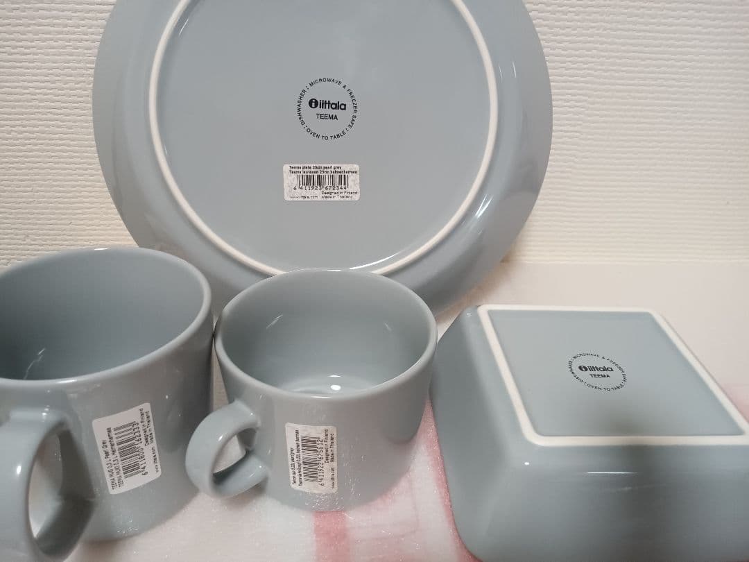Teema パールグレイ プレート カップ ボウル 11点 セット