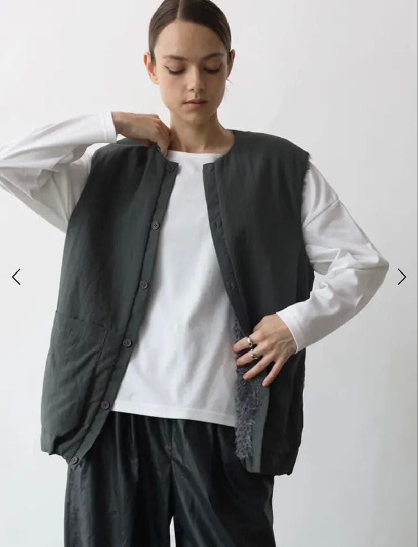 Aga×HiROMITHiSTLE リバーシブルファーベスト　新品　ヤマダヤ