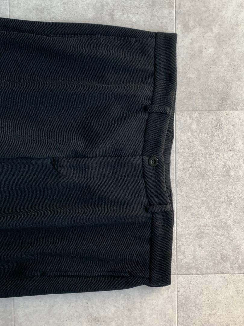 ARMANI COLLEZIONI ウール混 スウェット風 スラックス