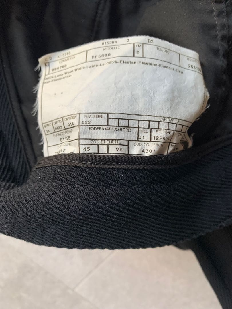 ARMANI COLLEZIONI ウール混 スウェット風 スラックス