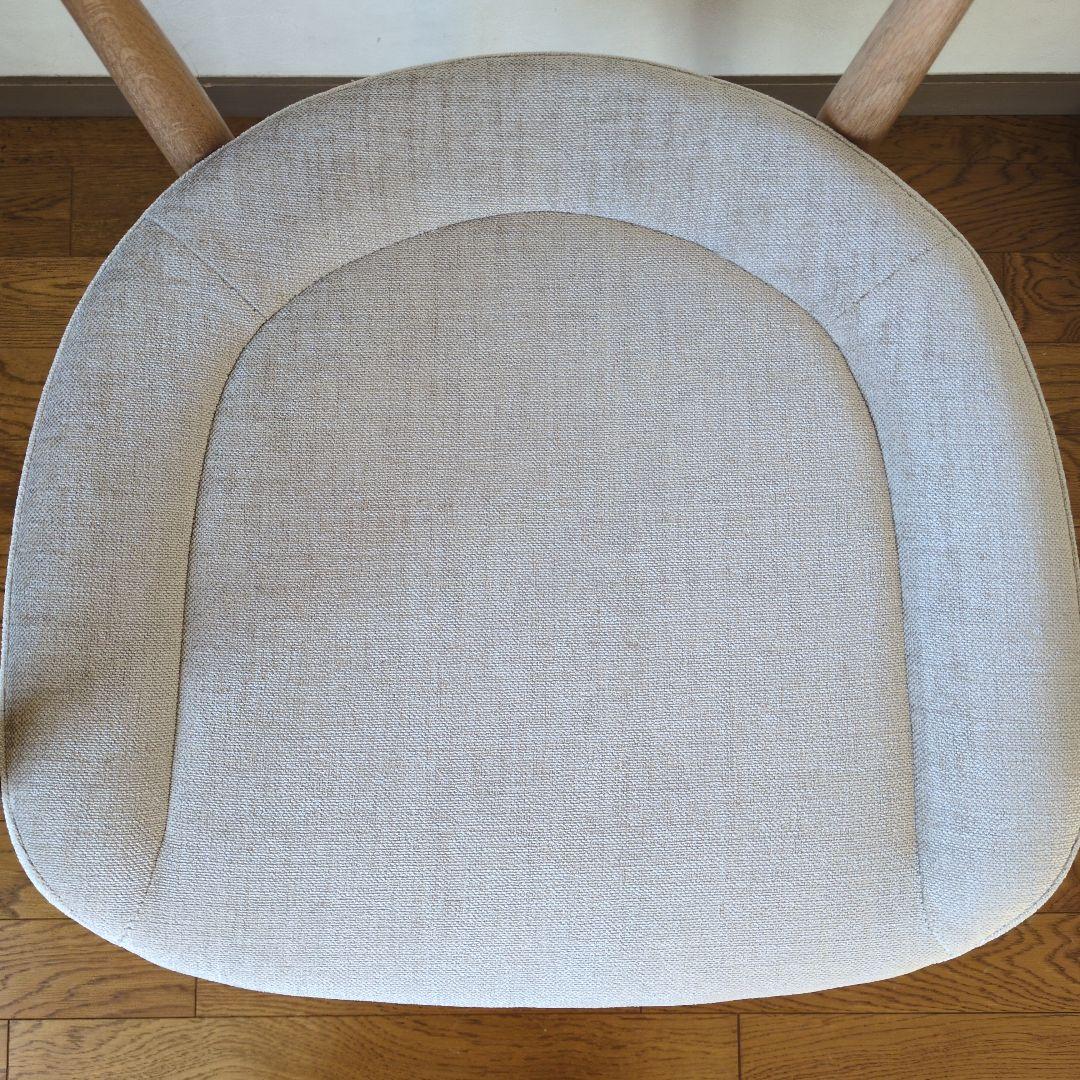 キツツキ 飛騨産業 クレセントアームチェア シート付き