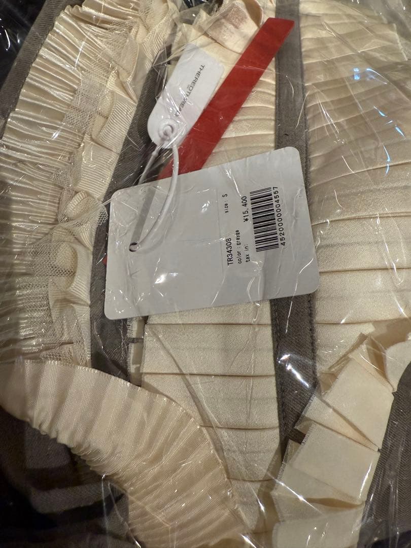 スカート THEREDTHREAD S lace trim suit skirt S