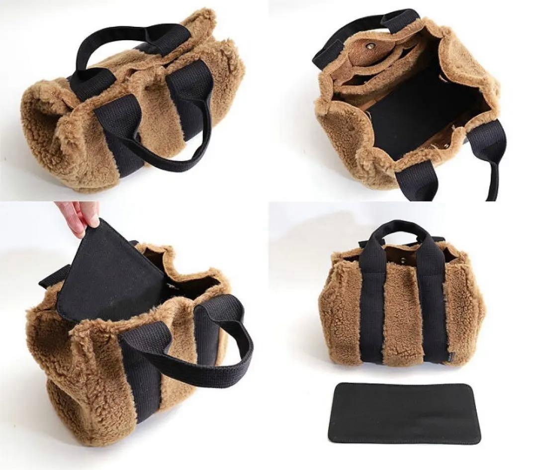 【美品】ヴィオラドーロ ELMO エコファー ムートン 2way トートバッグ