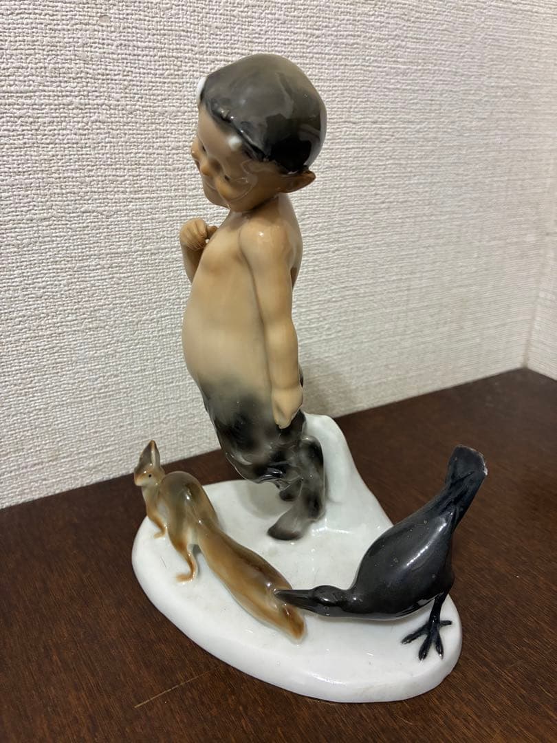 ビンテージ 40s デビル　悪魔　サティロス　牧神　妖精　置物　レトロ　内藤ルネ