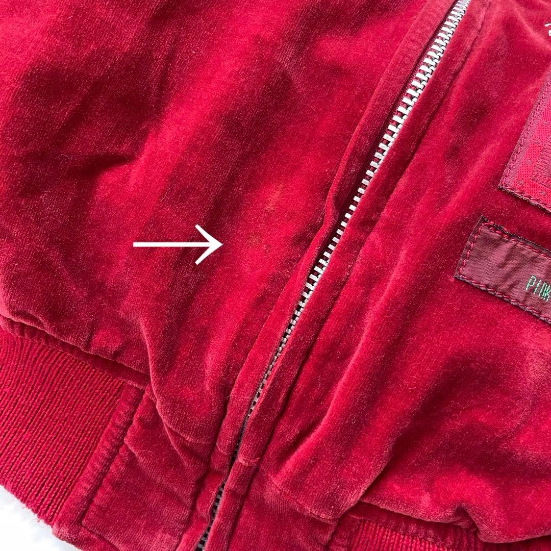 BABY PINK HOUSE 豪華なベア刺繍 リバーシブルスカジャン M