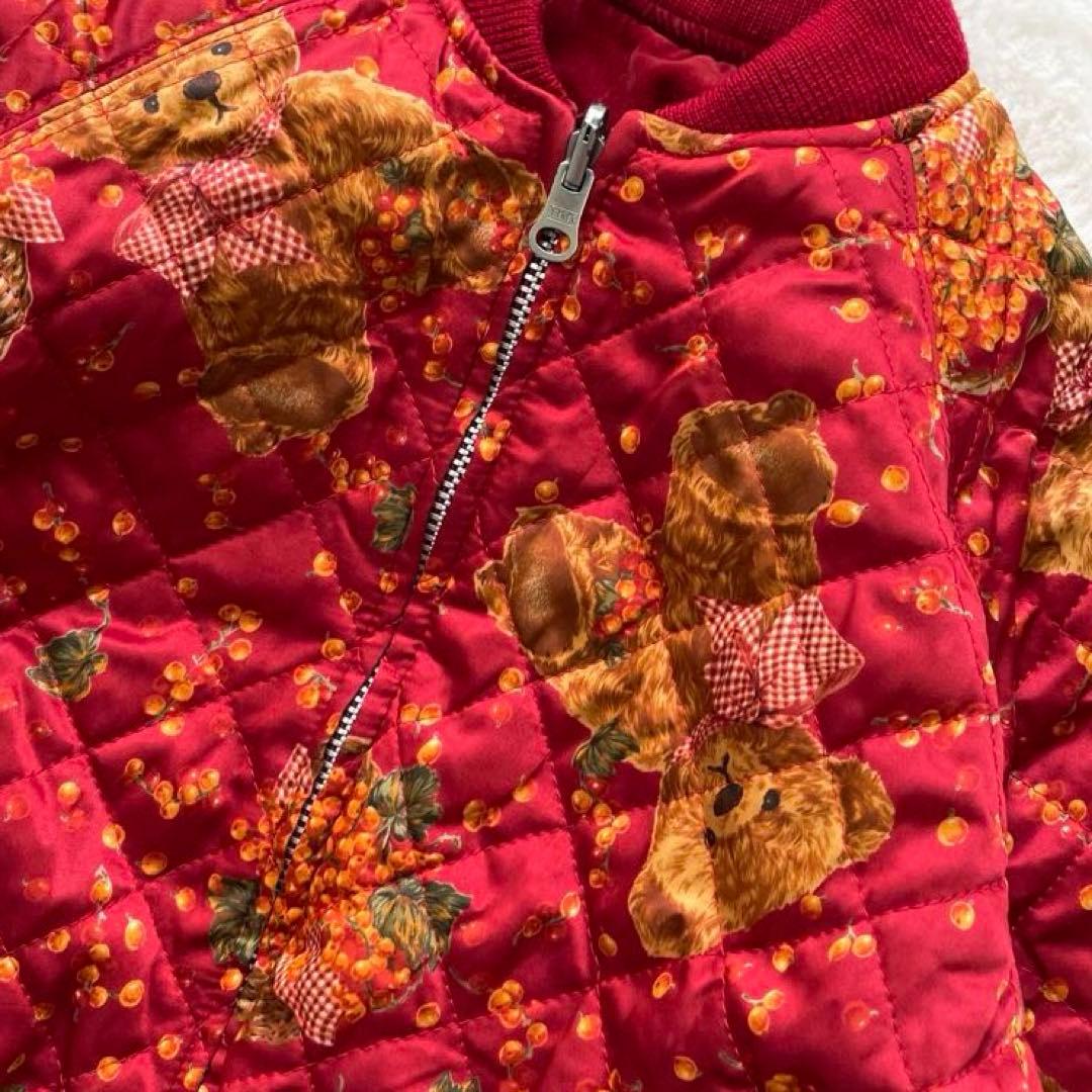 BABY PINK HOUSE 豪華なベア刺繍 リバーシブルスカジャン M