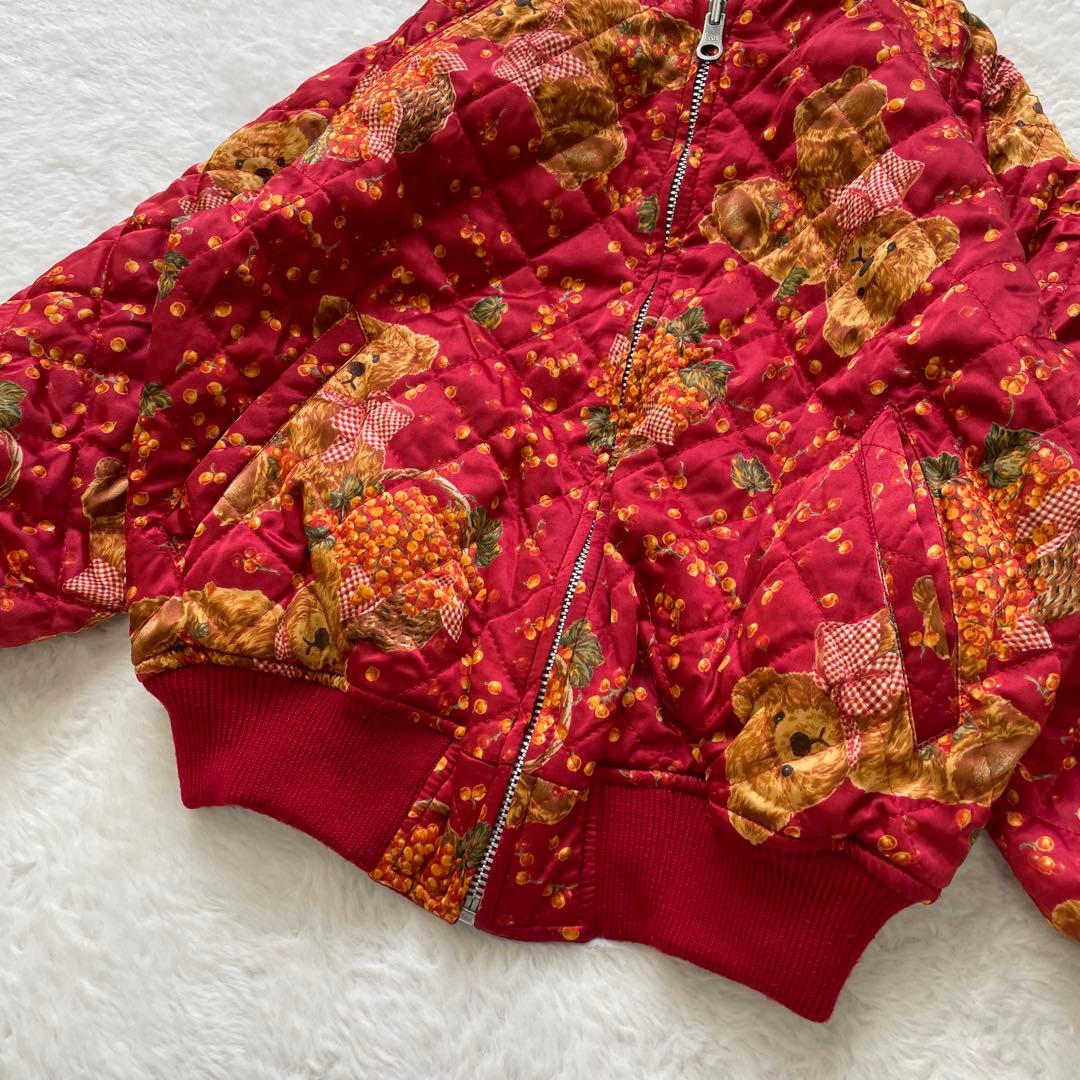 BABY PINK HOUSE 豪華なベア刺繍 リバーシブルスカジャン M