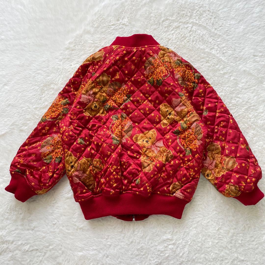 BABY PINK HOUSE 豪華なベア刺繍 リバーシブルスカジャン M