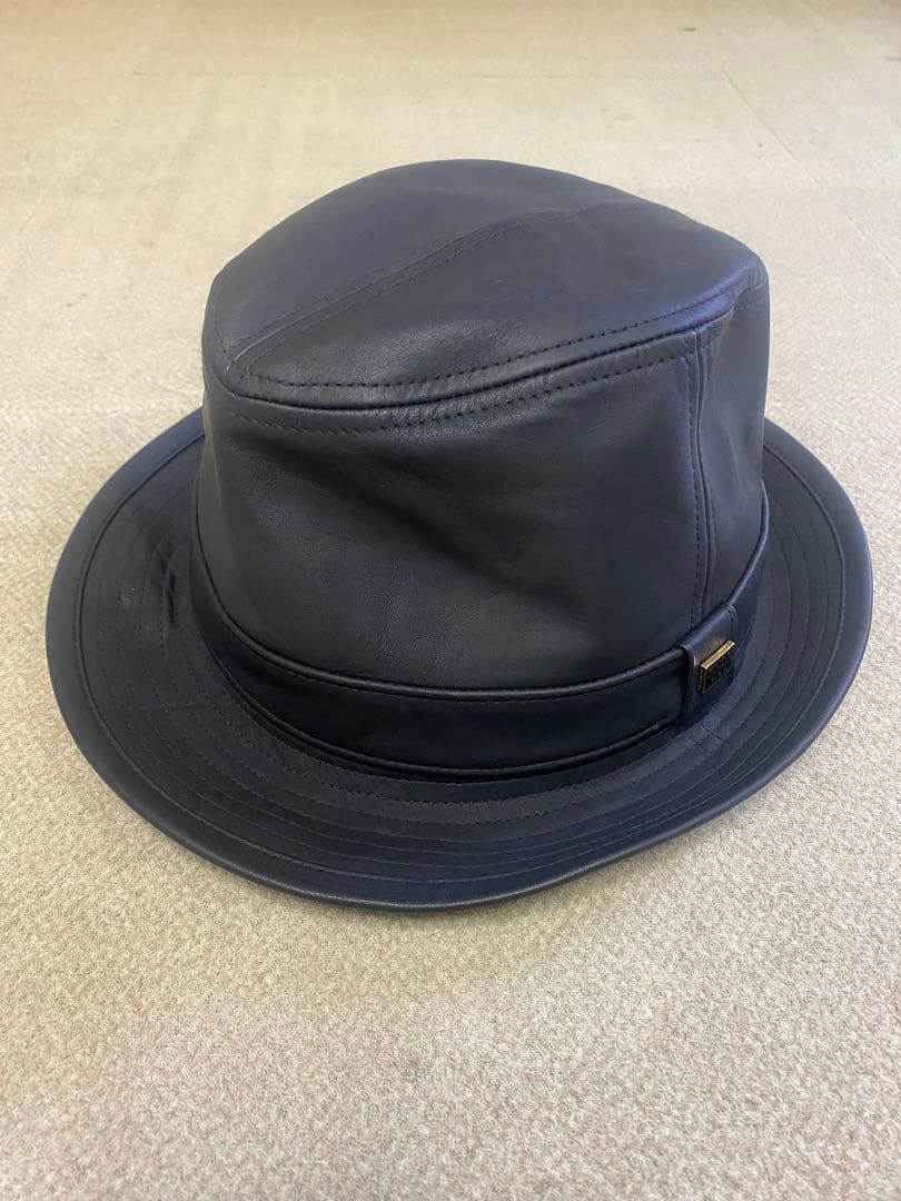 最終価格！KNOX 黒 レザー バケットハット