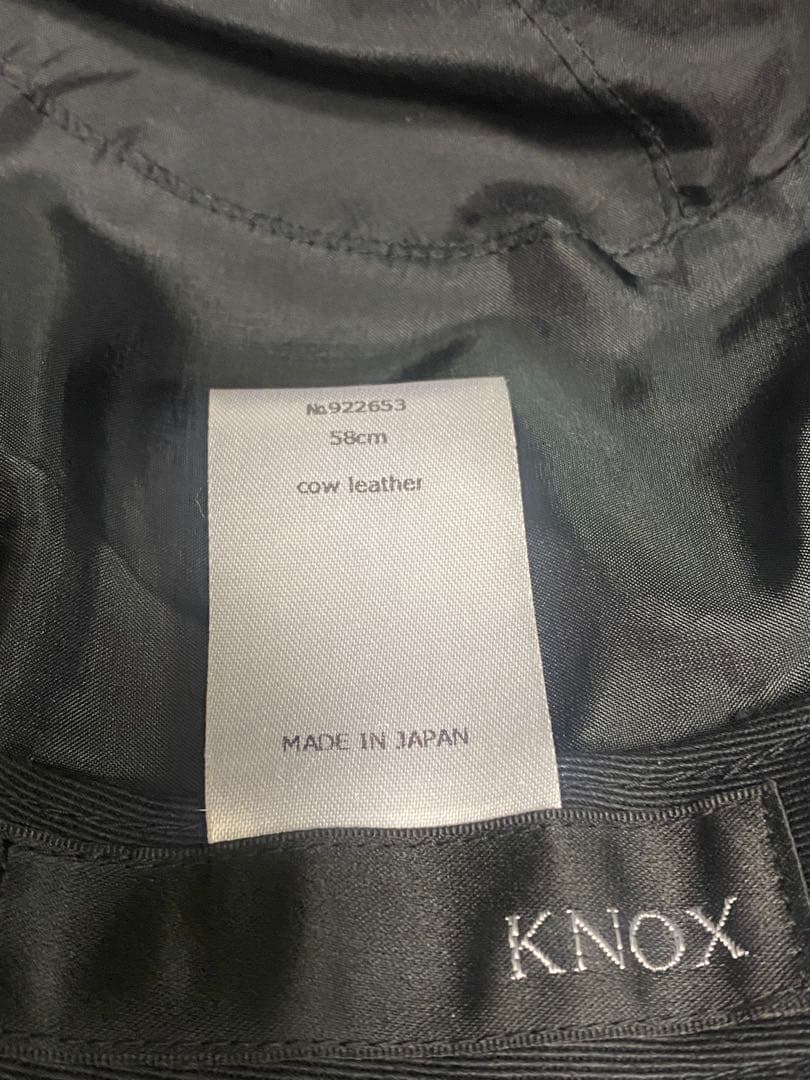 最終価格！KNOX 黒 レザー バケットハット