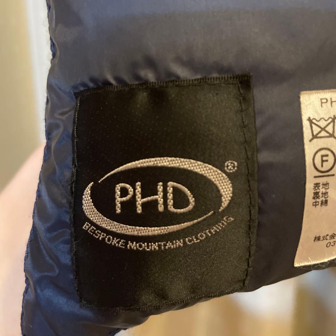 PHD ダウンケープ ネイビー