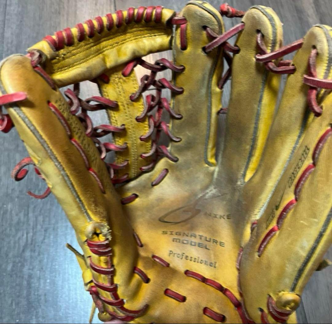 超希少　NIKE professional 外野用グローブ　プロ野球選手　実使用