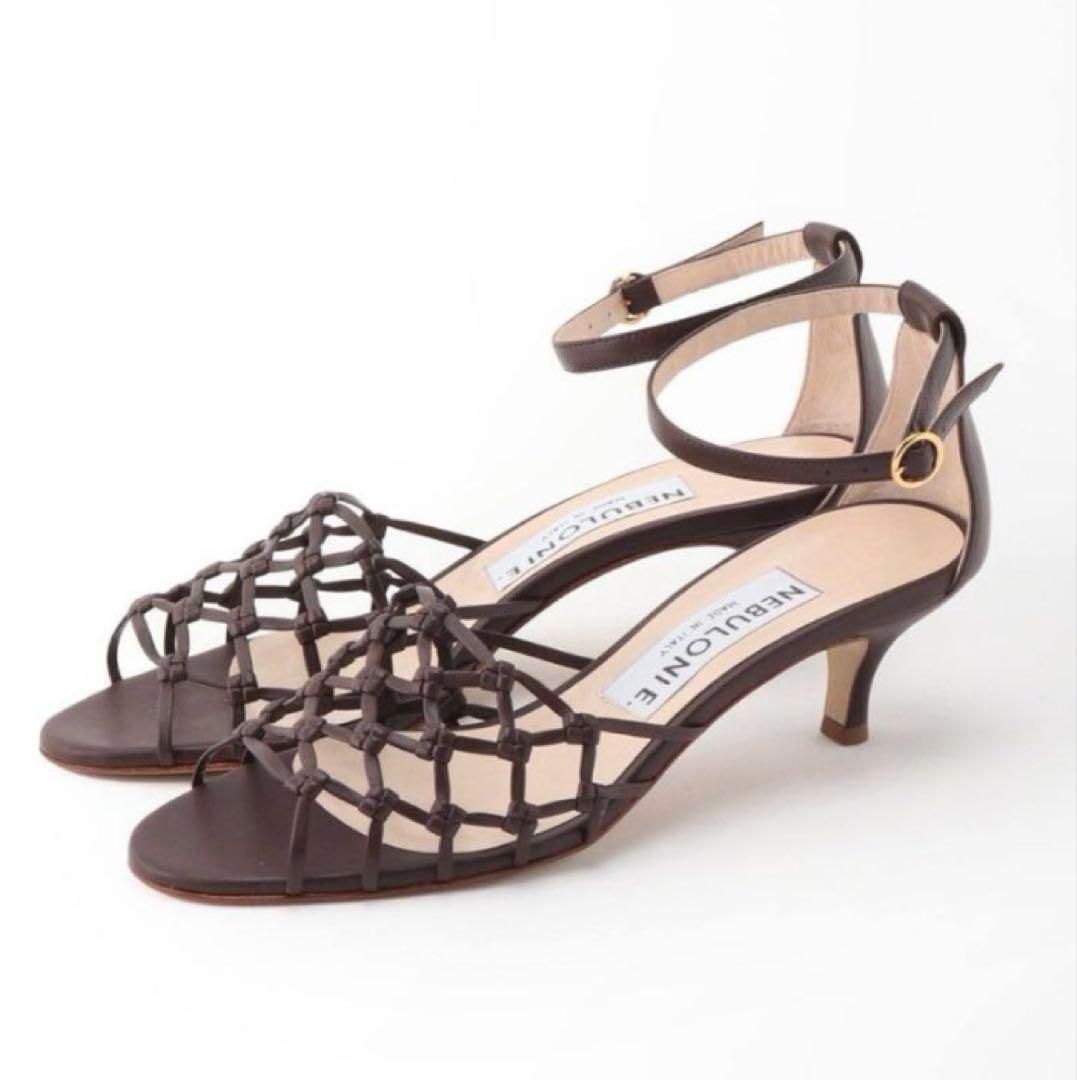 【(^^)】NEBULONI ブラウン ストラップサンダル