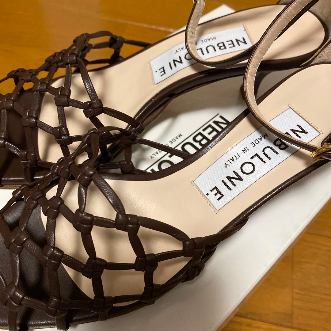 【(^^)】NEBULONI ブラウン ストラップサンダル