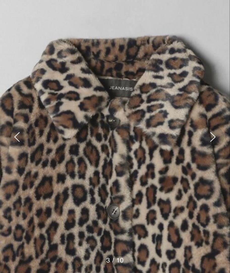 JEANASIS レオパードファーコート