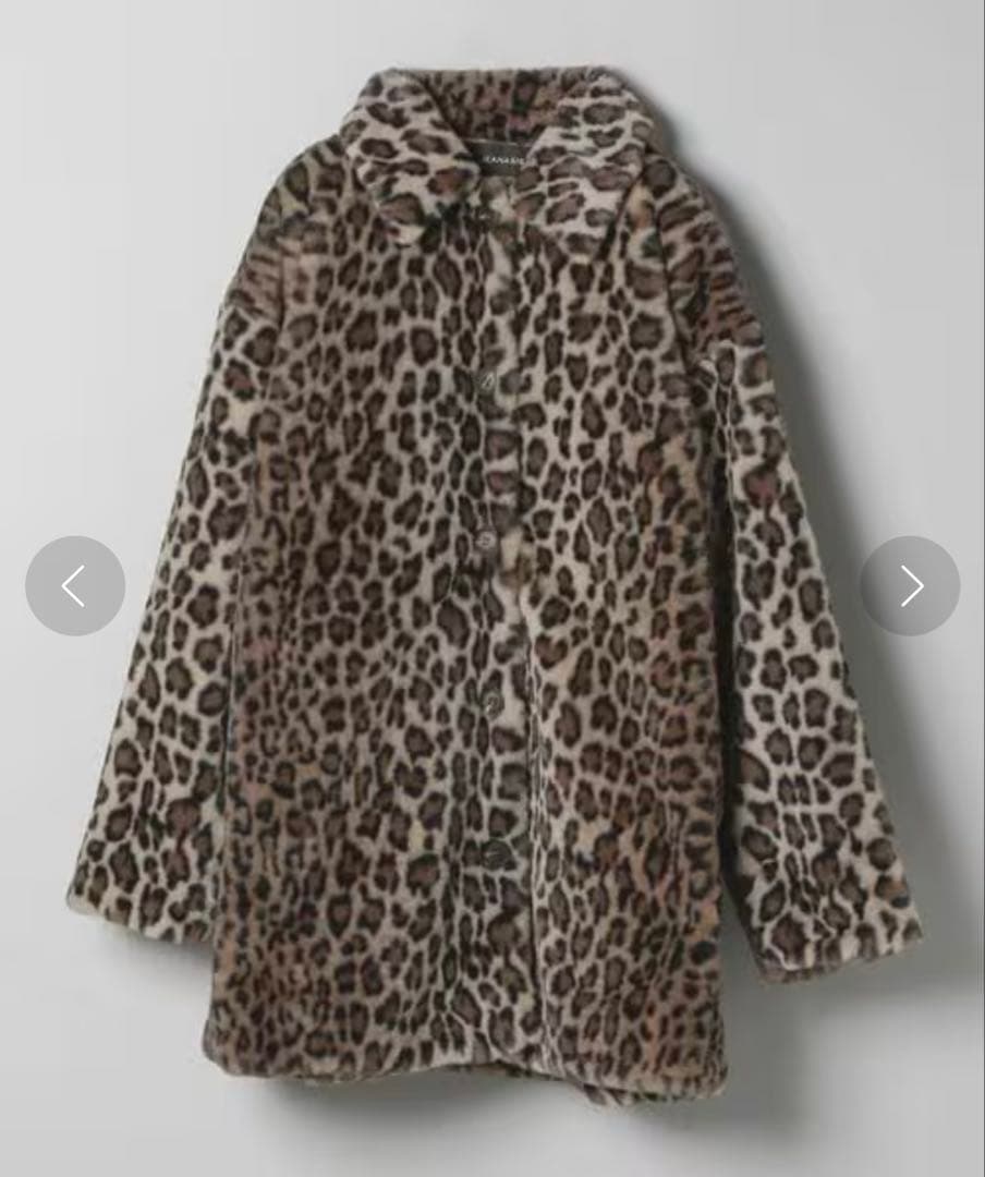 JEANASIS レオパードファーコート