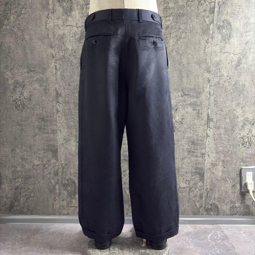 パンツ 00s DRIES VAN NOTEN cotton cupra slacks